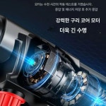 기매누 무선 고압세차기 휴대용 콜튼 세척기 고압세척기 단일 배터리 5셀-5m 호스 세트 : 과천상사