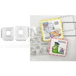 멀티 모양 배경 금속 절단 다이 나무 엠보싱 컷 카드 제작 스크랩북 1. H7671 : 오더박스19호점