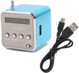 Zerone mp3 플레이어 미니 스피커 뮤직 휴대용 FM 라디오 블루 OR : 은공육트린카