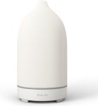 ENILYM 사운드 디퓨저 에센셜 오일 디퓨저, 수제 세라믹 아로마테라피 9색 야간 조명, 자동 차단 기능 화이트 MG : 은공육트린카