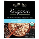 Better Oats 오트밀 베터 오츠 로우 퓨어 앤드 심플 베어 인스턴트 다곡 플랙스 8개입 2팩 : 두우달은