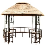 볏짚 파고라 원두막 초가지붕 쉼터 인테리어 카페 펜션 바베큐장 초가집 : 레드 포인트