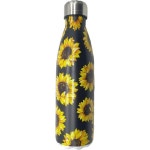 플로럴 해바라기 단열 스포츠 물병 스테인리스 스틸 여행용 머그잔 BPA 프리 텀블러 야외 캠핑 여행용 20온스 : 레릭35