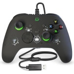 PC와 호환되는 Conwin 유선 게임 컨트롤러, Windows 10 이상용 USB 게임패드, Steam 플랫폼, 프로그래밍 버튼이 있는 오디오 잭, 터보... 