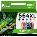 HP 564용 564XL 잉크 카트리지 HP564 XL 프린터 7520 5520 3520 6520 4620 5510 7510 7525 7515 4622 3525 3521 552 : 알로모티