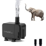 케어프리 피쉬 213/400/800GPH 9/22/45W 분수 잠수 펌프 조절 가능한 조용한 수족관 교체용 물 탱크 수경 재배용 코이 연못 조각상 야외 폭포... 