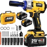 Urjoai 무선 임팩트 렌치 - 590피트800Nm 브러시리스 1/2인치 3300RPM : 베리goods