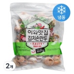 세미원 이화맛집 김치손만두 (냉동) 1.5kg, 2개 one option : 놀이터유통