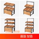 과일 야채 선반 마트 진열대 선반 제품 매대 식자재 디스플레이 경사 단층 1. 1.2m 단층 경사 선반 : neulbin