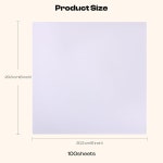 Caydo 케ido 자수틀 8x8 자수 안정제 100장 뜯어쓰는 4x4 6x6 후프 호환 IE : 은이공트린카