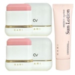 가히 선스틱 썬스틱 캐비어 CV 씨브이 샤인핏 2개+선로션 50ml 1개 : 놀이터유통