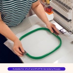 Caydo 케ido 자수틀 8x8 자수 안정제 100장 뜯어쓰는 4x4 6x6 후프 호환 IE : 은이공트린카