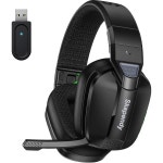 VK80 2.4PS5 PS4 PC용 GHz 무선 게이밍 헤드셋 노이즈 캔슬링 마이크... 이상 배터리 닌텐도 스위치용 FPS 게이머용 블랙 Black : 모드 리움