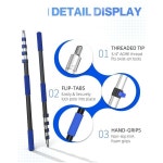 SKGPOLE 3.7m12피트 길이의 손잡이가 있는 세차 브러시 자동차 클리닝 30.5cm : 티드레스몰