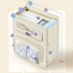 숄더백 주머니 학원 책가방 핸드백 파우치zab606 : 셀러버디O