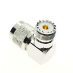 UHF 수 PL-259 플매트 카펫 매트 러그-UHF 암 SO-239 SO239 잭 커넥터 RF 동축 직각 90 도 어댑터 PL259 : 다산굿즈