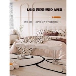대기의자 침대옆 현관앞 거실 가게 유백색 침대 대기 화이트 : 오케이하우