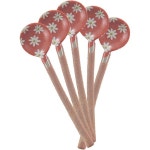 야마키이카이 Y1625 세라믹 스푼, 붉은 꽃, 5개입 : Goodsangsa