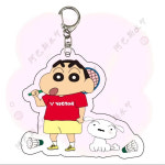 신짱 나미리 신형만 봉미선 신 짱구 맹구 아크릴 피규어 키링 열쇠고리 굿즈 Crayon Shinchan 배드민턴 시리즈 키 체인 펜던트 가방 장식... 