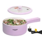 크루거871핑크 플로라 세라믹코팅 전기냄비 멀티쿠커 자취필수템 전기포트 라면포트 샤브샤브 : 샵온앤온