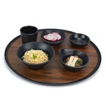 업소용 논슬립 원형쟁반 브라운 대 빵집 단체급식 구내식당 PC방 식당 : MODOO모아