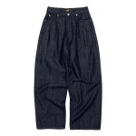 LEE 우먼 오버사이즈드핏 린넨 데님 바지 인디고 다크 LE2501IP74ID 320302 : Pickerslife