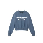 [정품] 오프닝프로젝트 W 아이덴티티 스웨트셔츠 블루 그레이 Opening Project Identity Sweatshirt Blue Gray 710595 : 데일리라운드