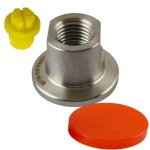 [ 973004 ] ChuiHeVac SS304 NW16 KF25 Flange to 1/4 FNPT Adaptor Female 1/4 Inch NPT (KF16-1/4FNPT) : 트리니티지저스로우