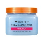 트리 헛 이국적인 블룸 시어 슈가 스크럽 | 각질 제거 바디 스크럽으로 죽은 건조한 피부를 제거하여 부드럽고 수분이 풍부한 느낌을 줍니다... 
