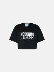 모스키노 진 블랙 코튼 티셔츠 J0705 32295555 : 카유다이브