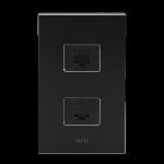 전화통신아루 1개용 8P+8P블랙 : 진솔건강주식회사