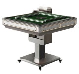 전동 마작테이블 전자동 4포트 탁자 식탁 이동식 접이식 취미 A.저음기-심우주 회색-접이식-무커버 : 유로온셀