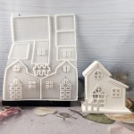 실리콘 몰드 수지 하우스 공중 캔들 홀더 금형 질감 공예 장식에 적합 기본 : 오더박스6호점