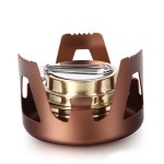 알콜버너 알코올 스토브(브라운) 고체 연료 캠핑 미니화로 : 기차체동