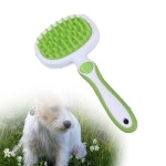 강아지빗 반려동물 애견빗 러버마사지 브러시 그린 : 레미나르