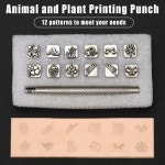 가죽 공예 스탬프 키트 엠보싱 도구 별자리 동물 금형 1. Zodiac : 에이치에스라이프몰21