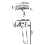 정문 보안 잠금 장치 여행자 금속 스윙인 도어 래치 자물쇠 모텔 기숙사용 도난 방지 : 오더박스25호점