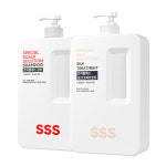 2개 트리플에스 비오틴 약산성 탈모완화샴푸 1350ml+극손상모 단백질 헤어 실크 트리트먼트 1350ml : 아이라이