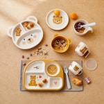 [모던하우스] 베어하트 멜라민 3칸 곰모양 나눔식판 : 모던하우스몰