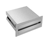 핸드타올 붙박이 내장형 휴지 케이스 화장지 휴지걸이 각티슈 커버 실버 화장실 캐비닛 로비 : 지유트레이딩