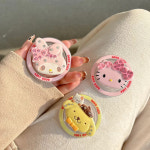 포차코 헬로 키티 산리오 50주년 초등 학생 학교 크로스백 가방 파우치 굿즈 Sanrio 멜로디 쿠로미 전화 에어백 홀더 컬러 개폐식 Purin... 