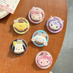 포차코 헬로 키티 산리오 50주년 초등 학생 학교 크로스백 가방 파우치 굿즈 Sanrio 멜로디 쿠로미 전화 에어백 홀더 컬러 개폐식 Purin... 