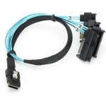 G0508 미니 SAS 케이블, 0.5M SFF-8087~SFF-8482 데이터 라인, SAS/SATA 하드 디스크용 컴퓨터 액세서리 서버 : 하다하다고 1호