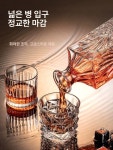위스키 와인 병 디캔더 양주 디스펜서 유리잔 술집 아이스형 260ml 6개조각주병 800ml : 유라시아 직구몰