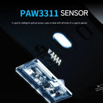 Ajazz Aj179v2 무선 3 모드 Bluetooth 오른손 E-스포츠 게임 마우스 Paw3311/3395 센서 충전 베이스 경량 : 준이만물상3