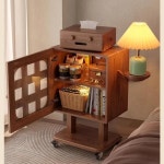 원목침실협탁 사이드테이블 서랍장 스탠드조명 침대스탠드 무드등 독서등 거실스탠드 : 이루다2