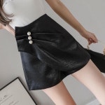 봄여름 솔리드 여성치마 언발란스 스터드 빅사이즈 바지스커트 스시한 의류 고급스러운 룩 : 더글로벌마켓ok