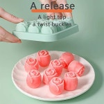 얼음트레이 실리콘얼음틀 제빙기 로즈 몰드 위스키 코르크 상자 1개용 전문 등급 9 캐비티 실리콘 아이스 큐브 메이커 : 구대JOY