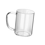 제이앤제이 유리컵 물컵 카페 쥬스컵 내열 손잡이 유리잔 250ml : 수입유통-제이앤제이