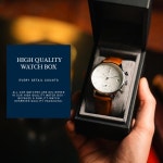 About Vintage 1844 Chronograph 남성용 시계 스테인리스 스틸 아날로그 방수 : 제이와이즈 스토어